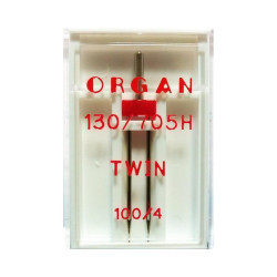 Игла Organ универсальная двойная 130/705H №100/4мм 1шт