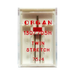 Игла Organ для трикотажа двойная 130/705H №75/4мм 1шт