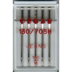 Иглы Organ для джинсы(денима) 130/705H №100 5шт