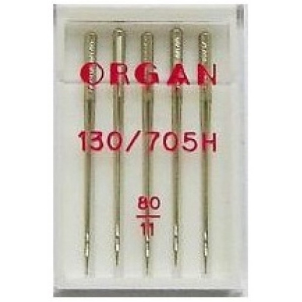 Иглы Organ универсальные 130/705H №80 5шт