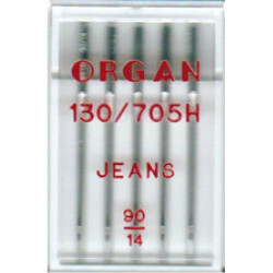 Иглы Organ для джинсы(денима) 130/705H №90 5шт