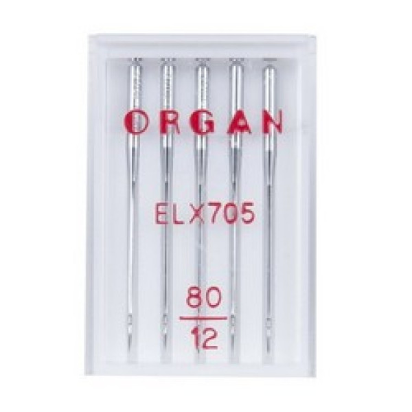 Иглы Organ для распошивальных машин EL 705H №80 5шт