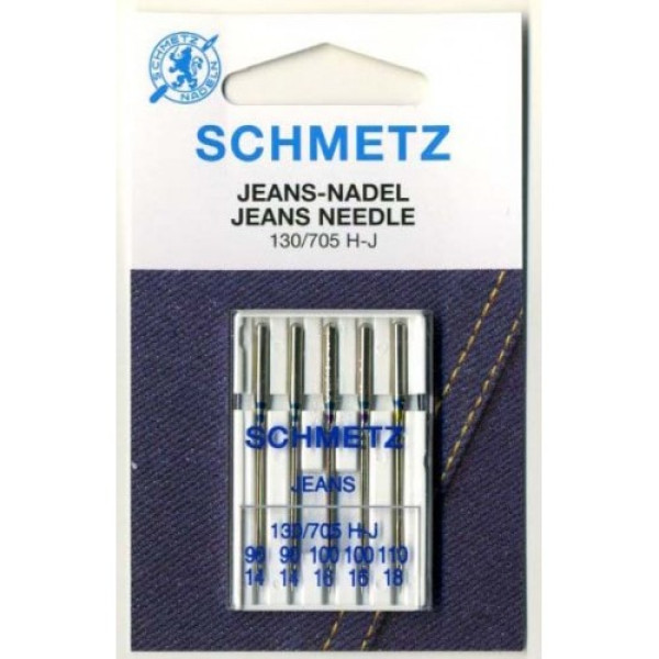 Иглы Schmetz для джинсы (денима) 130/705H-J №90-110 5шт