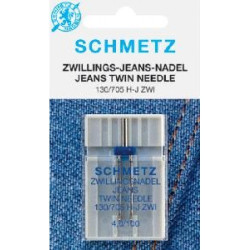 Игла Schmetz двойные JEANS 130/705H-J ZWI NE 4.0 №100 1шт