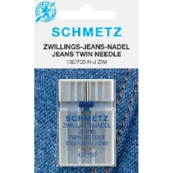 Игла Schmetz двойные JEANS 130/705H-J ZWI NE 4.0 №100 1шт